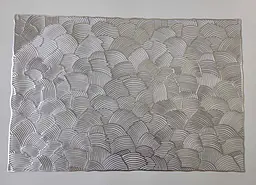 Підтарільник 30x45 см "Рибка", срібний