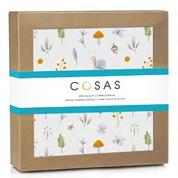 Пелюшки фланелеві Cosas Snail 100х120 см (FlannelDiapers_SnailMushroomsOrange_100x120) - мініатюра 2