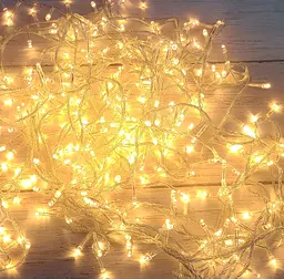 Новорічна тепла біла лед гірлянда 16 м Xmas LED 400 WW-1, новорічна лед гірлянда на ялинку (ST)