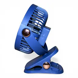 Вентилятор K1-150 акумуляторний з LED підсвічуванням та прищіпкою - Dark Blue - мініатюра 3