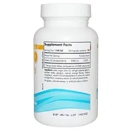 Вітамін Д3 Nordic Naturals (апельсин) Vitamin D3 5000 МО 120 капсул - мініатюра 2