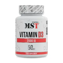 MST® Вітамін Д-3 (Холекальциферол) 2000 МО (50 мкг) - 120 софтгель
