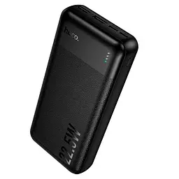 Універсальна мобільна батарея Hoco J159A Essence 22.5W+PD20W fully compatible power bank 20000mAh Чорна