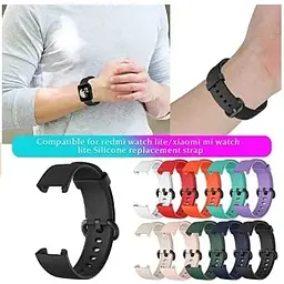 Силіконовий ремінець BeCover для Xiaomi Mi Watch Lite / Redmi Watch 2 / Redmi Watch 2 Lite Black (706394) - мініатюра 4