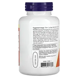 Олія примули вечірньої NOW Evening Primrose Oil 1000 mg, 90 вегакапсул - мініатюра 3