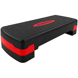Степ-платформа EasyFit Step-B 2-ступінчаста чорно-червона