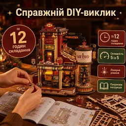 Конструктор Robotime Rokr дерев'яний 3D Фабрика мрій (EAB01) - мініатюра 10
