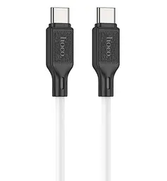 Кабель Hoco X90 Cool 60W silicone charging data cable for Type-C to Type-C White