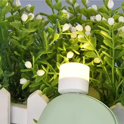 USB LED лампочка циліндрична, тепле світло біла - мініатюра 5