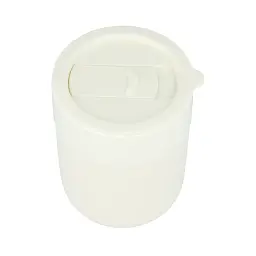 Кавові чашки 295 мл з кришками OldBro Cute Travel Mugs з захисним силіконовим чохлом light Milk - мініатюра 2