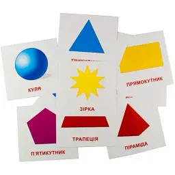 Картки міні Zirka Геометричні фігури 110х110 мм UA-ENG 65797 - мініатюра 3