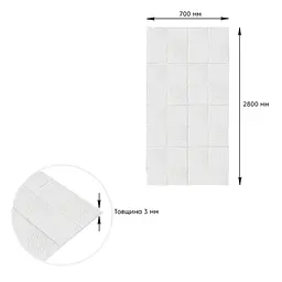 Самоклеюча 3D панель Sticker Wall фігури в рулоні 2800x700x3мм R114-3 SW-00000873 - мініатюра 4