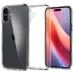 Чохол-накладка Spigen Ultra Hybrid для Apple iPhone 16 Crystal Clear (ACS08197) - мініатюра 5