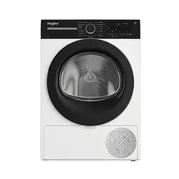 Whirlpool Сушильна машина Whirlpool тепловий насос, 7кг, A+++, 54,3см, дисплей, інвертор, люк чорний, білий