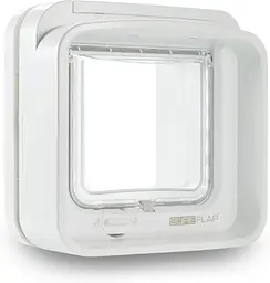 Дверцята для кішок SureFlap Sure Petcare DualScan з мікрочіпом, RFID-бірки для нашийників та сумісність з мікрочіпом, керування