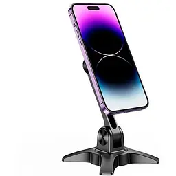 Тримач HOCO HD2 Joy ring magnetic desktop stand магнітне кільце чорне - мініатюра 5