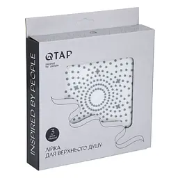 Верхній душ Qtap Hlavova D 230 мм круглий QTHLA107CRM45787 Chrome/White, Білий - мініатюра 5