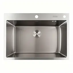 Кухонна мийка Platinum Handmade 70x50 нержавійка (сифон круглий, 3,0/0,8), Нержавіюча сталь