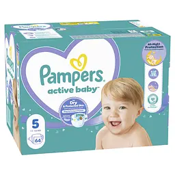 Підгузки Pampers Active Baby Junior Размер 5 (11-16 кг) 64 шт (8001090949974) - мініатюра 2