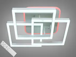 Стельова Led люстра з пультом та підсвічуванням Diasha MX11058/3S WH LED 3color dimmer