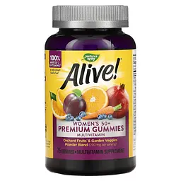 Преміальні Вітаміні для Жінок від 50 років Women's 50+ Premium Gummies Multivitamin - 75 жувальних цукерок