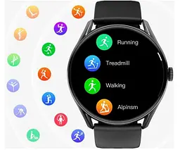 Смарт-годинник Xiaomi QCY Watch GT чорний - мініатюра 3