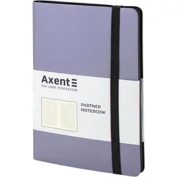 Книга записна Axent Partner Soft A5- в клітинку 96 аркушів срібляста (8206-34-A) - мініатюра 2