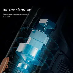 Пилосос 2 в 1 (вертикальний + ручний) Deerma Corded Hand Stick - мініатюра 8