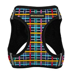 Шлея для собак Bronzedog Sport Vest Клітинка M 24х18х3 см - мініатюра 2