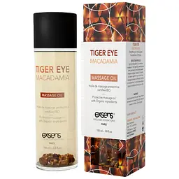 Масажне масло Exsens Tiger Eye Macadamia захист з тигровим оком, натуральне 100 мл