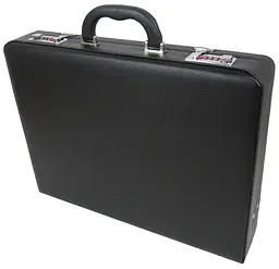 Дипломат чоловічий Portfolio 44х33х8 см Чорний (D17602) - мініатюра 4
