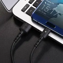 Кабель провід для заряджання смартфона/телефона Hoco X30 Type-C 1.2 м чорний - мініатюра 4