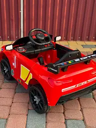 Дитячий спортивний електромобіль кабріолет зі спойлером PRIMA CAR Cabrio 6V 5A (пульт, LED-фари, музика, педаль газу), Червоний - мініатюра 6