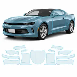 Антигравійна захисна бронеплівка за лекалами для Chevrolet Camaro VI 2016-2018 - повний кузов