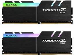 Оперативна пам'ять G.Skill 32GB (2x16GB) DDR4 3200MHz Trident Z RGB Black (F4-3200C16D-32GTZR)