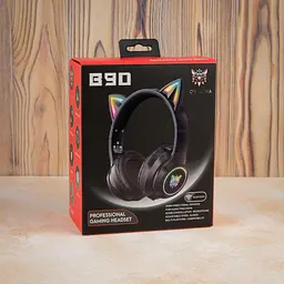 Навушники Onikuma B90 Bluetooth Gaming CAT with LED чорні - мініатюра 8