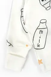 Комплект в пологовий льоля повзуни та чепчик Milk зі швами назовні - мініатюра 4