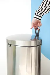 Бак для сміття Brabantia Pedal Bin FlatBack, матовий сталевий, 40 л (482021) - мініатюра 4