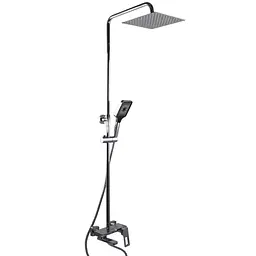 Душова система Globus Lux PIANO GLPN-0099 з верхньою та ручною лійкою для ванної кімнати стильний комплект для душу