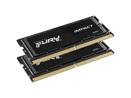 Пам'ять для настільних комп'ютерів Kingston FURY 64 GB (2x32GB) SO-DIMM DDR5 5600 MHz Impact (KF556S40IBK2-64) - мініатюра 2