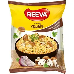 Вермішель швидкого приготуванн Reeva 60г Грибна