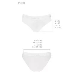 Трусики з широкою гумкою та мереживом Passion Panties white L - мініатюра 4