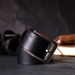 Зручний ремінь під джинси з натуральної шкіри Grande Pelle 11683 чорний 120 см - мініатюра 10