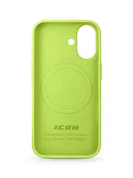 Силиконовый чехол с MagSafe для Apple iPhone 17, ICON2 MagCase, желтый, противоударный, панель с мягкой подкладкой, защита всего корпуса, поддержка беспроводной зарядки, совместим с защитными стеклами и пленками, ArmorStandart (ARM88990) - мініатюра 2