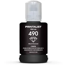 Чорнило Printalist Canon GI-490 для G1400/G2400/G3400 140г Black Pigm. (PL490BP)