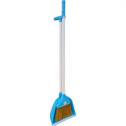 Совок для прибирання Zambak Plastik та щітка з довгими ручками блакитний (ZP-128b) - мініатюра 2