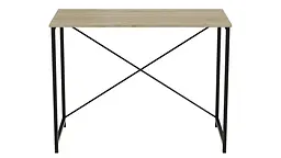 Стіл письмовий Line Лайт Ferrum-decor 750x1000x500 Чорний метал ДСП Дуб Сонома 16 мм (FRD-104839) - мініатюра 7