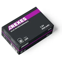 Акумулятор міні пальчиковий 1 шт ААА Arexes 900mAh 1.2v NI-MH