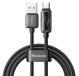Кабель McDodo LED Display USB-A to USB-C 6A Data Cable 1.2m Black