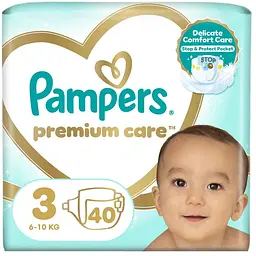Підгузки Pampers Premium Care Midi Розмір 3 (6-10 кг) 40 шт (8001090379337)